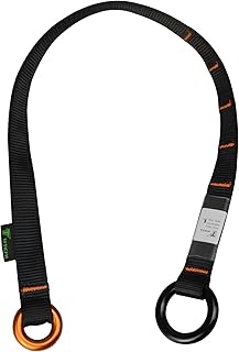 Friction Saver, 23kN Cambium Saver Retrievable Anchor, Climbing Rope Loop Belt Sling with Two 25kN Aluminum Rings for Tree Arborist Climbing Rappeling product image