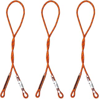 8mm (5/16") Prusik Swen Eye-to-Eye Pre-Sewn 30 inch / 45 inch Climbing Utility Cord Multipurpose for Outdoor Climbing Arborist Mountaineering Rope Orange | 30 inch | Pack of 3 product image