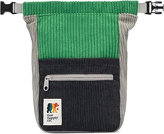 Retro Corduroy Bouldering Bucket, Large Size Freestanding Chalk Bag for Rock Climbing, Magnetic Roll Down Closure, Dual Brush Loops, Zippered Pockets and Pouch product image