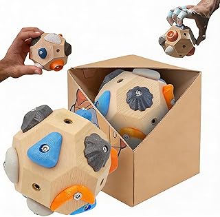 Handcrafted Boulder Block - Build Strength and Precision, Climbing Training Ball with 3D Rock Holds for Indoor and Outdoor Training, Put The Climbing Gym in Your Pocket! product image