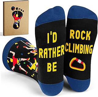 VICRAZY Rock Climbing Gifts - Ultimate Rock Climbing Gear Socks, Unique Gift for Climbers, Exceptional Gifts for Climbers Looking for Comfort and Style. product image