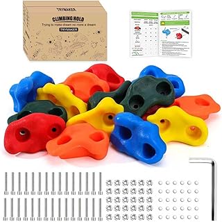 Rock Climbing Holds, 15PCS Climbing Wall for Kids, Climbing Set for Adult Indoor and Outdoor(Small Size) product image