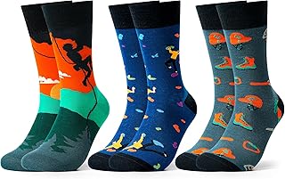 Belloxis Fun Novelty Socks for Men & Boys - Cotton Comfort Stocking Birthday Gift for Him, Dad, Son, Brother product image