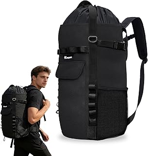 Rock Climbing Rope Storage Bag - Large Capacity Tree Rope Storage Backpack, Waterproof Oxford Outdoor Climbing Rope Bag With Adjustable Shoulder Straps - Black product image