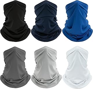 6 Pack Neck Gaiter, UV Protection Cooling Breathable Face Mask, Hiking Scarf for Men Women product image