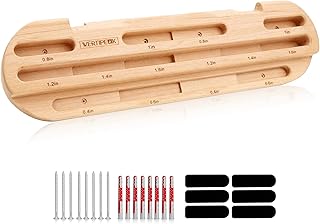 Wooden Climbing Hangboard, Training Hang Board, Rock Climbing Fingerboard with Incremental Depth Pockets for Finger & Forearm Strength, Grip Training and Pull-ups for Climbers Gift product image