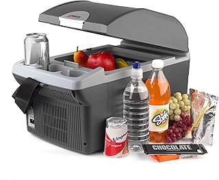Wagan EL6214 Personal Thermoelectric Cooler/Warmer, 14 Liter Capacity, Portable Electric Car Cooler with 12/24V DC, 12V Small Fridge for Car, RV, and Camping Use, UL Listed product image