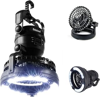 Odoland Portable LED Camping Lantern with Ceiling Fan - Hurricane Emergency product image
