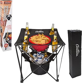 Camerons All-in-One Tailgating Table - Portable Folding Camping Table with Insulated Cooler, Food Basket, Cup Holders & Travel Bag - Collapsible Picnic Table for Outdoor BBQs, Beach & Camp Trips product image