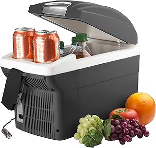 Wagan EL6206 12V 6 Quart Personal Thermoelectric, 6 Liter Capacity, Portable Electric Cooler Warmer with 12/24V DC, Small Fridge for Car, RV, and Camping Use, UL Listed product image