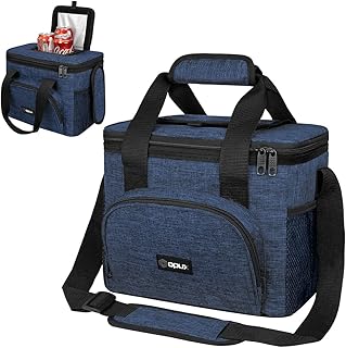 OPUX Soft Cooler Bag, Insulated Collapsible Lunch Cooler Bag for Men Work Camping Beach Travel, Portable Soft Sided Leakproof Waterproof Large Lunch Bag Box with Shoulder Strap 18 Cans, Heather Navy product image
