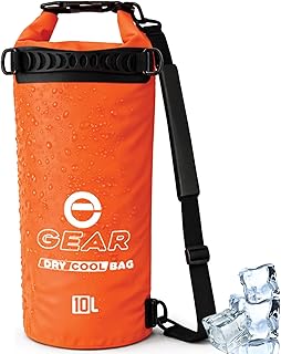 Enthusiast Gear Insulated Dry Bag Floating Cooler – 10L / 15L / 25L Roll Top, Leak Proof, Waterproof, Collapsible, with Padded Shoulder Strap - Perfect for Kayaking Fishing Beach product image