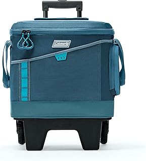 Coleman Sportflex 42-Can Wheeled Soft Cooler, Leakproof Cooler with Heavy-Duty Wheels & Expandable Pockets, Keeps Contents Cold up to 34 Hours product image