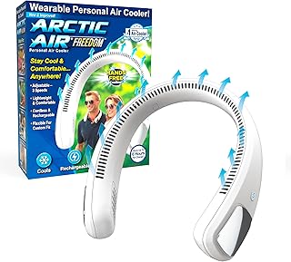 Arctic Air Freedom Personal Air Cooler - Portable 3-Speed Neck Fan, Hands-Free Wearable Design, Lightweight, Cordless And Rechargeable product image