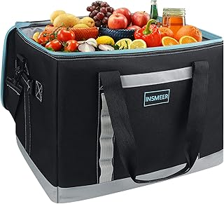 INSMEER Insulated Cooler Bag 65Cans/32 Cans Large Cooler Bag Soft Sided Cooler with Shoulder Strap, Collapsible Leakproof Portable Coolers for Camping/Beach/Food Delivery/Shopping/Outdoor/Picnic product image