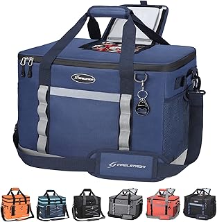 Maelstrom Collapsible Soft Cooler Bag,35/55/75 Cans Beach Cooler with Flip Top Lid, Ice Chest, Leakproof & Portable for Beach, Camping, Road Trips & Grocery Shopping product image