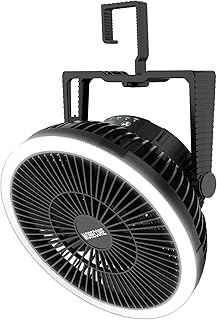 MORECORE Portable Camping Fan with LED Lantern, 24HRS Running 8inch Rechargeable Tent Fan, Powerful 3-Speed 180° Rotate with Hook, Quiet for Outdoor RV Travel Fishing Hurricane Emergency Power Outage product image