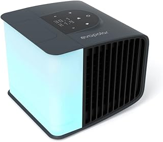 Cooling Fan for Desk and Camping - Portable Air Conditioners - Small Ice Fan for Tent - Mini Swamp Cooler - Evaporative Air Cooler, Evasmart Grey product image