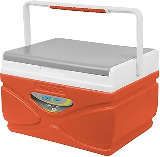 Picnic Cooler – 4.5 Liter Hard Cooler – Coolbox Keeps Contents Cool for 48 Hours – BPA Free Outdoor Cooler – Portable Cooler for Picnics, Grill, Camping (Orange) product image