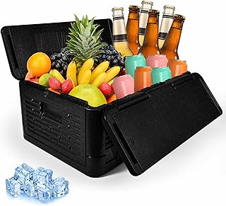 Camping Cooler, Collapsible 39L 60 Can Insulated Ice Chest, Portable Lightweight Hard Car Coolers, Large Waterproof Cooler Box Keep Cold and Warm for Camping, Hiking, Fishing, Beach-by BRILLIRARE product image