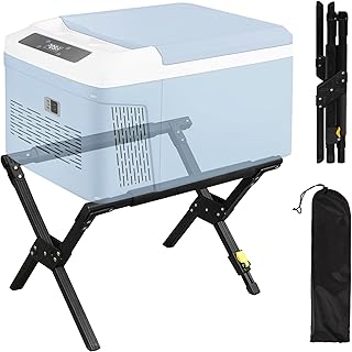 LIWSHWZ Folding Cooler Stand with Carry Bag,Cooler Holder Leg Adjustable,Portable Box Stand,Anti-Slip for Camping Hiking BBQ Cooking Fishing Picnic Outdoor,Light Weight Ice Box Holder(Without Cooler) product image