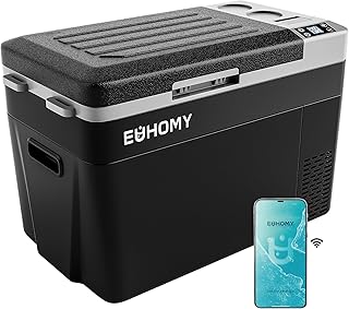 EUHOMY 12 Volt Refrigerator, 32QT(30L) PortableRefrigerator, Car Fridge Usable Battery, CarRefrigerator 12/24V DC 110-240V AC, Portable Freezer for Camping, Travel, Truck, Outdoor product image