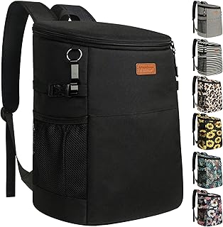 Camping Cooler Backpack 30 45 Cans, Soft Backpack Coolers Insulated Leak Proof Travel Cooler Bag Waterproof Lunch Picnic Beach Work Trip Thermal Bag Drink Beverage Beer Bag Cooler product image