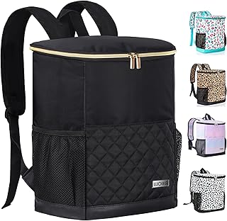 Wolka Cooler Backpack 30 Cans,Portable Backpack Coolers Insulated Leak Proof,Waterproof Soft Sided Cooler Bag for Travel,Beach,Camping,Picnic,Lunch Backpack for Women (Black Shark) product image