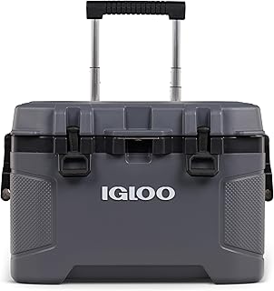 Igloo Trailmate 52Qt Wheeled Cooler, Insulated Hard Shell Ice Chest, Carbonite product image