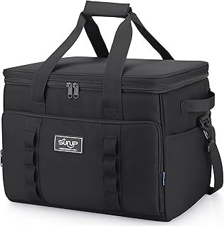 SUNUP 48 Cans Soft Sided Insulated Cooler Bag, Collapsible Large Lightweight Ice Chest, Portable Leak-Proof Cooler for Travel, Camping, Beach, Grocery product image