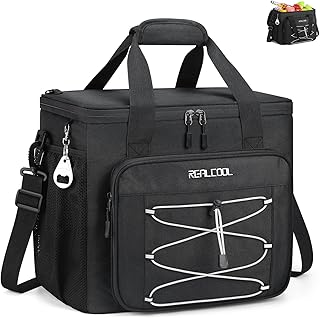 RealCool Soft Cooler Bag 35/45Can, Collapsible Cooler Insulated Leak Proof, Large Lunch Box for Men Women, Soft-Sided Cooler for Picnic, Grocery, Beach, Camping, Travel product image