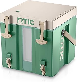 RTIC Halftime Water Cooler Portable Carrier Container, Drink Beverage Dispenser, Stackable with 2 Taps, Bottleless, BPA-Free, for Sports, Camping, BBQ, Parties, Picnic, & More, Sage product image