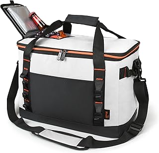 Tirrinia Large Cooler Bag Insulated, 48 Cans Leakproof Soft Camping Coolers, Portable Beach Cooler with Shoulder Strap for Picnic, Beach, Travel Road Trip product image
