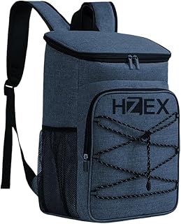 HZEX 25L Insulated Cooler Backpack – Leak Proof Travel Back Pack Cooler for Hiking, Camping, Beach, Picnic & Outdoor Adventures – Large Capacity Soft Cooler Bag for Men & Women, Keep Food - Drink Cold product image