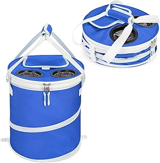 Tirrinia Large Pop-Up Golf Cooler Bag- Insulated Collapsible Cooler with Flat Drink Table for Golf Cart, Lightweight and Portable Ice Beach Cooler for Travel, Fishing, Picnics, Hiking, Camping product image