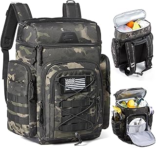 TOURIT 30L (42 Cans) Tactical Cooler Backpack – Military-Grade Insulated Back Pack with 16H Ice Retention, Leakproof Multi-Pocket Cooler Bag for Camping & Hiking, Featuring DIY Hook & Loop Panel product image