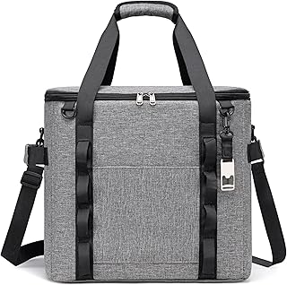 Insulated Soft Cooler Bag 12"x12"x12" Large Leakproof Soft Sided Ice Chest for Travel Beach Camping, 50 Cans Portable Cooler Box for Grocery Shopping, Road Trips product image