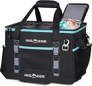 INSMEER Soft Cooler Bag with Hard Shell & 2 Cup Holders, Portable 40L/70 Cans Collapsible Cooler Bags Insulated with Leakproof for Travel, ice chests and Cooler Lunch Box for Beach Camping Picnic product image