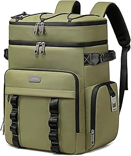 Weitars Insulated Cooler Backpack,Double Deck Waterproof Soft Cooler Bag,Backpack Coolers Leak Proof Lunch Backpack for Men Women for Travel,Camping,Picnic,Beach,Picnic,Outdoor 31L/52 Can product image