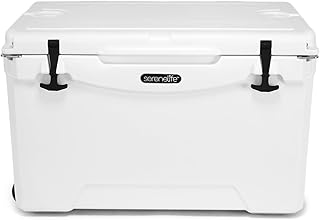 SereneLife Ultra-Tough 25-75 Quart Rotomolded Cooler Box, Holds Upto 64 Cans, Keeps Ice Up to 5 Days, Heavy-Duty Insulated Portable Ice Chest Box, Ideal for Camping, Beach, Picnics, Tailgating, etc product image