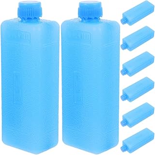 Ice Packs for Portable Air Conditioner, 8pcs Reusable Freezer Blocks for Coolers, Portable Ice Crystal Packs for Home, Office, Dorm, Camping, Picnics, and Outdoor Activities product image