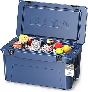 Rotomolded Hard Cooler, Portable Small Ice Chest with 3-Inch Insulation, Heavy-Duty Beach Cooler for Camping, Fishing, Boating, Picnic, BBQ, Travel product image