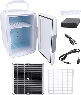 Compact Solar Refrigerator With Efficient Panel Portable Solar Fridge With Battery Box For Camping & Fishing Trips Tailgating Cooling product image