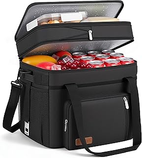 MIYCOO Cooler Bag Double Deck - 60 Can Leakproof Insulated Portable Soft Lunch Cooler, Extra Large Expandable Ice Chest Cooler for Beach, Picnic, Camping, Shopping product image