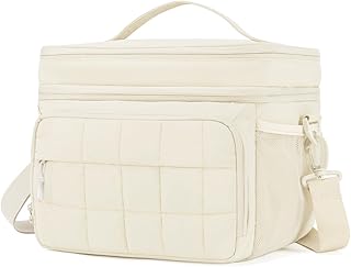 Puffer Cooler Bag 32 Cans Insulated Soft Sided Cooler Double Deck Collapsible Lunch Box for Picnic, Beach, Hiking, Camping, Work, Travel product image