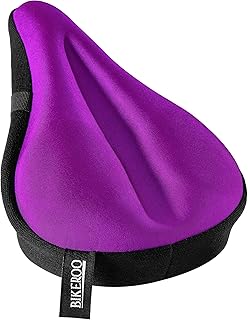 Bikeroo Comfort Bike Seat Cushion - Padded Gel Cover for Exercise, Mountain & Road Bikes, Universal Fit for Peloton & Stationary Bikes product image