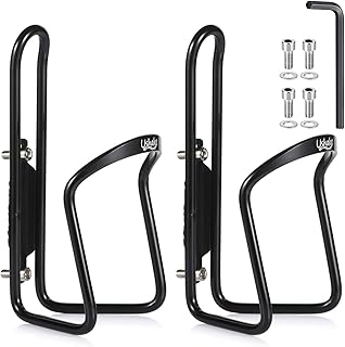 USHAKE Water Bottle Cages, Basic MTB Bike Bicycle Alloy Aluminum Lightweight Water Bottle Holder Cages Brackets(2 Pack- Drilled Holes Required) product image