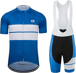 Coconut Ropamo CR Men's Cycling Jersey Set Road Bike Jersey Zipper Pocket Short Sleeves Cycling Kits Bib Shorts 3D Padded product image