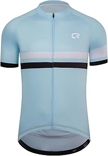 Coconut Ropamo CR Mens Cycling Jersey Short Sleeve Road Bike Shirt with 3+1 Zipper Pockets Breathable Quick Dry product image