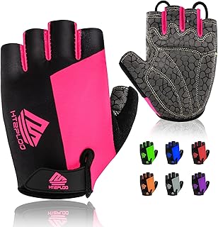 Bike Gloves for Men Women with Anti-Slip Shock-Absorbing Pad, Light Weight Half-Finger Cycling Gloves product image